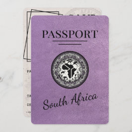 Lavendel Zuid-Afrika Paspoort Save The Date