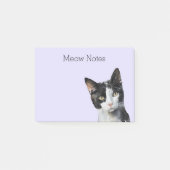 Lavendel Zwart Wit Kitty Kat Post-it® Notes (Voorkant)