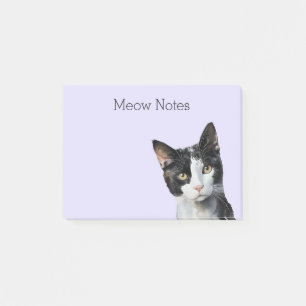 Lavendel Zwart Wit Kitty Kat Post-it® Notes
