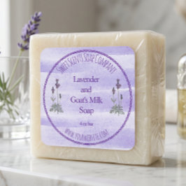 Lavendelbad en cosmetica label