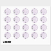 Lavendelbadzeep etikettering ronde sticker (Vel)