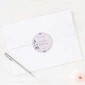 Lavendelbadzeep etikettering ronde sticker (Envelop)