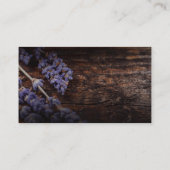 Lavendelbadzout | Gedroogde Plant Visitekaartje (Achterkant)