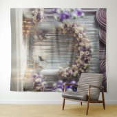  lavendelballonboog hangen wandkleed (In Situ (horizontaal))