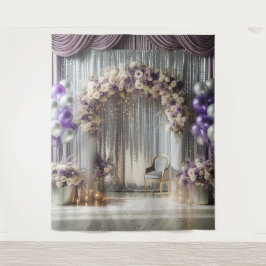  lavendelballonboog hangen wandkleed