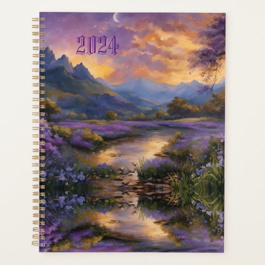 Lavendelbergvallei bij dageraad planner (Voorkant)