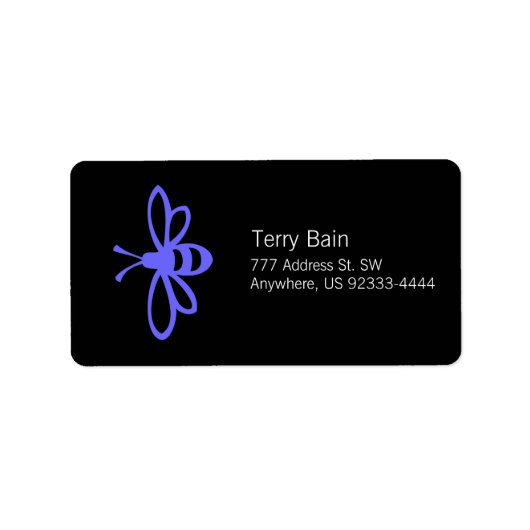 lavendelbij etiket (Voorkant)