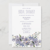 Lavendelblauw roze mint wilde bloemen Vrijgezellen Kaart (Voorkant)