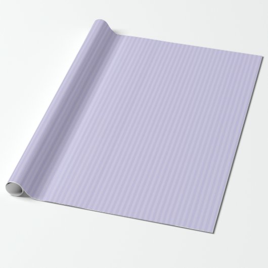 Lavendelblauwe gestreepte kleur inpakpapier (Uitgerold)