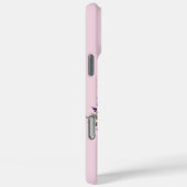 Lavendelbloei: Geborduurde Initiaal 'B' Case-Mate iPhone Case (Achterkant / Rechts)