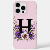 Lavendelbloei: 'H' monogram  Case-Mate iPhone Case (Achterkant)