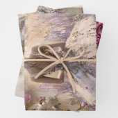 Lavendelbloei, zware decoupage inpakpapier vel (In situ)