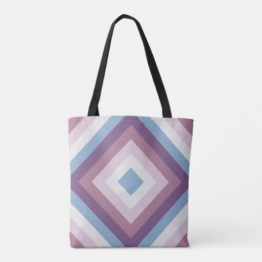 lavendelbloeidiamant tote bag (Achterkant)
