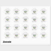 Lavendelbloem groeit uit boek Ex-Libris Sticker (Vel)