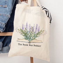 Lavendelbloem groeit vanuit Boek Lezen Citaat
