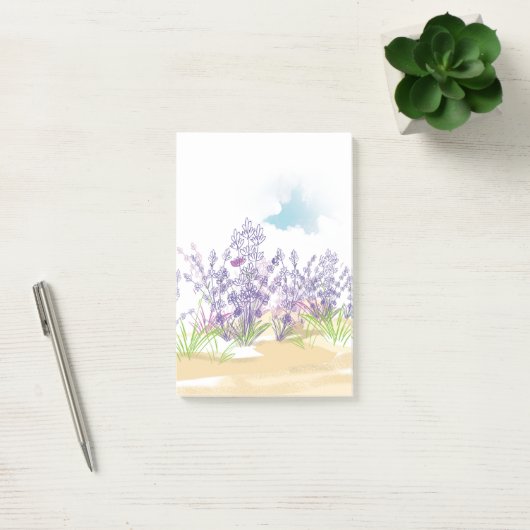 Lavendelbloem Post-it® Notes (Kantoor)