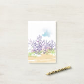 Lavendelbloem Post-it® Notes (Op bureau)