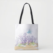 Lavendelbloem Tote Bag (Voorkant)