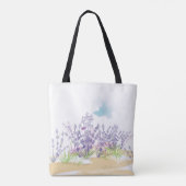 Lavendelbloem Tote Bag (Achterkant)