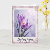 Lavendelbloem Verjaardagskaart Kaart (Gele Bloem)