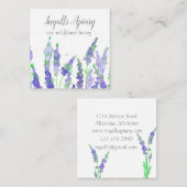 Lavendelbloemen Apiary Bijen Wildflower Honing Vierkante Visitekaartje (Voorkant / Achterkant)