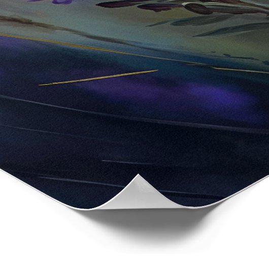 Lavendelbloemen Art Print Poster (Hoek)