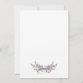 Lavendelbloemen Boho Modern vrijgezellenfeest Kaart (Achterkant)