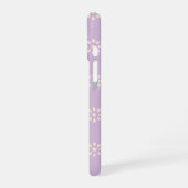 Lavendelbloemen Boho Patroon Gepersonaliseerd iPhone 16 Hoesje (Linkerkant)