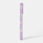 Lavendelbloemen Boho Patroon Gepersonaliseerd iPhone 16 Hoesje (Rechterkant)