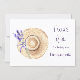 Lavendelbloemen Bruidsmeisje Bedankt