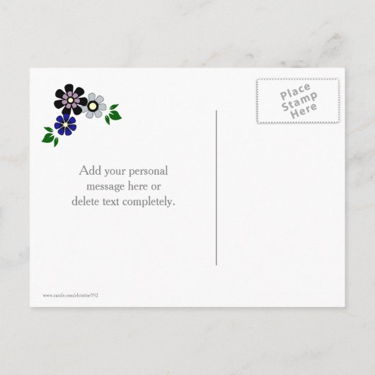  Lavendelbloemen bruiloft Save the Date Aankondigingskaart (Achterkant)