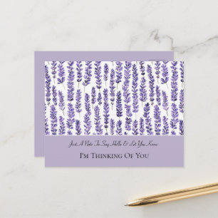 Lavendelbloemen Denk Aan Jou Briefkaart