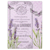 Lavendelbloemen Franse  collage Klembord (Achterkant)
