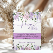 Lavendelbloemen gebedsjournaal notitieboek