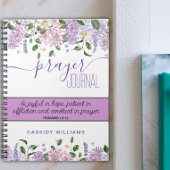 Lavendelbloemen gebedsjournaal notitieboek