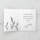 Lavendelbloemen Kaart (Binnen)
