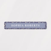 Lavendelbloemen Kinder naam Waterdichte labels (Design 2)