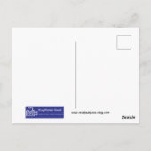 LAVENDELBLOEMEN MET VLINDER BRIEFKAART (Achterkant)