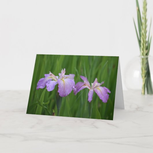 Lavendelbloemen Notecards Kaart (Voorkant)