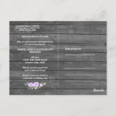 Lavendelbloemen Oude schuur bruiloft uitgesteld Briefkaart (Achterkant)
