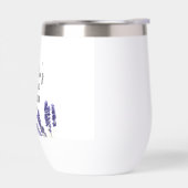 Lavendelbloemen Paarse Aquarel Bruidsdouche (Links)