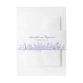 Lavendelbloemen Paarse bruiloft Uitnodigingen Wikkel (Voorkant Voorbeeld)