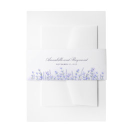 Lavendelbloemen Paarse bruiloft Uitnodigingen Wikkel