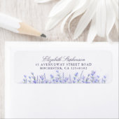 Lavendelbloemen Paarse Elegant Etiket (Insitu)