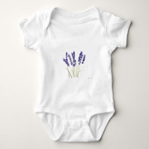 Lavendelbloemen paarse waterverf bloem natuur romper