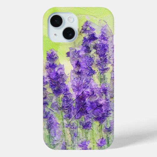 Lavendelbloemen Paarse Waterverf bloemen Case-Mate iPhone Case (Achterkant)