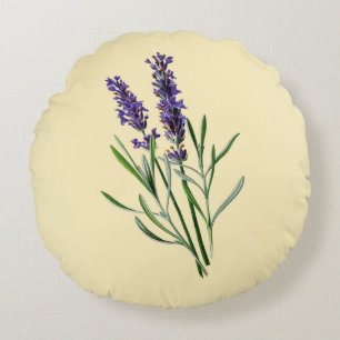 Lavendelbloemen Rond Kussen