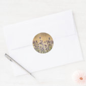  lavendelbloemen ronde sticker (Envelop)