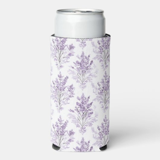 Lavendelbloemen   seltzer blikjeskoeler (Seltzer Voorkant)