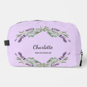 Lavendelbloemen violette bruidsmeisje toilettasje (Voorkant)